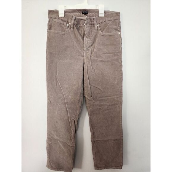 J. CREW gray corduroy pants 30"Waist sraight leg classic Loose Fit Preppy - Picture 3 of 9